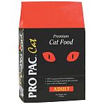 PRO PAC Cat Adult formula is a highly nutritious, great tasting cat food specially formulated for the needs of discriminating cats and their owners. The use of high quality ingredients makes PRO PAC Cat Adult formula highly palatable.