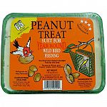 The Peanut Treat Wild Bird Food by C and S is formulated to give wild birds the nutrition and energy that they need, while being less messy and creating less waste. Use in a wide range of temperatures. At 100 degrees, treat will become soft and flexible.