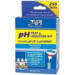 Permits user to test pH of aquarium water or tap water and then to adjust pH up or down.Test Kit tests pH levels from 6 0 to 7.6 Includes 37 ml pH UP and pH DOWN.