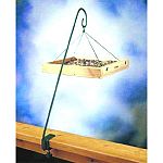  The Audubon Deck Mount Bracket easily clamps to your deck to hang bird feeders, flower baskets and more. Durable construction and polyester powder coating ensure lasting quality. 