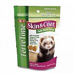 Given daily Ferretone skin and coat treats provide important nutritional benefits to maintain a healthy skin and coat. Real chicken. 3 oz.