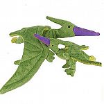 Features the same tough chew guard technology to stand up to extra chewing and tugging. These dinosaurs are not only cute they are extra tough two!  Terry has crinkle paper in his tail. He has a cawer in his belly.