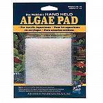 Quickly removes unsightly algae from acrylic aquariums. Hand held control to clean all areas. Durable scrubbing pad. If aquarium gravel is picked up on pad, rinse before use. Gravel will scratch acrylic surfaces. Do not use extreme pressure.