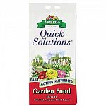 Great for a large variety of flowering plants and vegetables, Espoma's Quick Solutions Garden Food provides your plants with the three essential nutrients needed for healthy growth and development. Non-toxic formula works quickly.