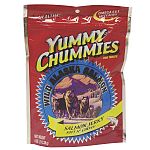 Yummy Chummies Salmon Dog Treat - Soft N' Chewy - Dogs go absolutely crazy for these salmon treats and your dog will too! We guarantee that your pet will love Yummy Chummies. Manufactured in Alaska, using Alaskan Salmon.
