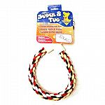 All natural 100% fine gauge cotton yarn makes this rope tug extremely durable. Booda Tugs contain no processing chemicals, and no bleaches, dyes, or additives. Dogs love the natural aroma and the pleasing natural friction.