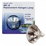 Pondmaster Replacement Halogen Lamp, 20 watt. Average Life - 3000 hours. Works with the Pondmaster Submersible Halogen Pond Light.