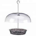 Although similar style feeders exist, there is nothing quite like our Vista Dome. The 8-1/2 inch diameter tray has a impressive capacity of 1 quart, and the seed is protected by a generous 12 inch diameter dome.