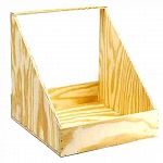 This specially designed chicken nest box is open in the back for easy egg access through the back panel of the hutch. Crafted out of unstained exterior-grade plywood. Approximate over all size 12W x 12.5D x 12.5H inches.