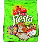 Kaytee fiesta is the leading fortified gourmet food for hamsters and gerbils. They love the crunchy morsels and it is filled with the proper nutrition for your little furry pets.