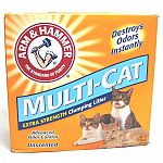 The more cats you have, the more you need the extra-strengthodor-blocking protection of arm & hammer multi-cat strength. Multi-cats activated baking soda crystals absorb even the toughest odors. Most advanced clumping technology makes scooping a snap. U