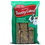 Timothy Hay Cubes by Kaytee is formulated to aid your rabbit's digestion by adding the natural fiber found in hay. Hay is compressed into blocks and sun-cured for a tasty, nutritious treat that is lower in calcium. Size is one pound.