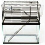 Add this High Rise Topper to your small animal's tank to add more living space. Topper gives your pet a great view and more room to move around. Made of metal and designed to be chew proof. Ideal for 10 gallon aquarium tanks.