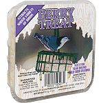 Your backyard birds will enjoy this berry suet treat, which is sure to make your backyard buffet irresistible to various birds. Easy to install in feeder. Just place the suet treat in a suet basket and hang. Perfect for year round feeding.