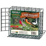 Patented fold-down perches. Hanging chain hold access door closed. Sturdy plastic-coated wire gives years of use. Expands the variety of birds you can attract, because many birds require a perch to feed.