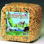 The Wild Life Block for squirrels and other types of wildlife animals comes in a 15 lbs. block size and is great for providing food to the wild animals in your yard. Loaded with protein, so it gives them a high energy level and tastes great too!