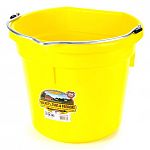 Plastic buckets have always been a favorite around the farm. Dura Flex plastic flat back buckets, molded from tough, polyethylene resin that is impact-resistant, protects against warpage and helps prevent stress cracks.
