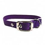 Deluxe Single Thick Attractive Nylon Dog Collar in multiple colors. Tongue Buckle. Made by Hamilton Pet - the leader in dog collars. Classic style dog collar - almost indestructable.