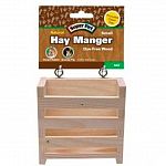 Made of natural dye-free wood. Easily clips on to your pet s cage providing him/her with a fresh source of hay. Ideal for chinchillas, rabbits and guinea pigs.