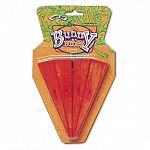Carrot Bunny Bites Wood Chews help to keep your little pets teeth from continuously growing longer. Made of natural wood for rabbits. Colored with USDA approved food coloring. May be given to guinea pigs, chinchillas and pet rats.