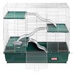 Multilevel Home for Exotic Pets is made especially for exotic animals such as chinchillas, degus, pet rats and other types of unusual pets. This roomy home keeps your pet comfortable and has 1/2 inch wire spacing to keep your pet safe.