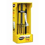 Trap and kill moles effectively without the use of chemicals or poisons. Designed for easy activation and equipped with a safety pin for secure operation. Mole trap, kills moles, easy activation.