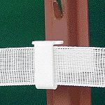 U-post tape insulator white, f5ts 1 3/4  & 2 1/8 u -post. Fencing. Plastic.