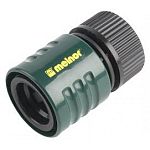 The Melnor Male and Female Quick Connect Couplings and Adaptors for hoses work together to connect your hose. The male product adaptor screws into any product with female threads to QuickConnect with 4MQC