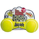Air Kong Squeaker Dumbbell Doy Toy is a fun interactive dog toy that may be used as either a chew or fetch toy. Easy for your dog to pick and carry, this toy has a squeaker at each end for lots of fun. Made of non-abrasive tennis ball material.