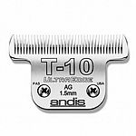 Andis UltraEdge Blade Size T-10 is a rust resistant blade that is for use on dogs and horses. Blade is durable and has a long life. Made of carburized steel. Cuts hair to 1/16 inches long. Blade teeth are a normal #10 length. Won't leave lines in the coat