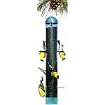 Keep undesirable house finches and larger birds away from your finch feeders with this unique finch feeder. It's designed to attract goldfinches, who can easily feed upside down while other species cannot. Holds 2 lbs.