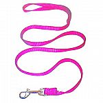 Walk your pup in style with this awesome hot pink dog leash. (matching collar available) Nylon leash with 2 inch swivel snap - Hamilton-strong hardware. Multiple sizes for any size dog.