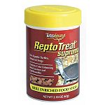The ReptoTreat Suprema Reptile Food by Tetra is a great alternative food for your reptile. Safe, easy to administer and contains lots of shrimp and krill. Very palatable and nutritious to supplement your pet's diet. Size is 1.8 oz.