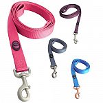 Hamilton Pet Company's durable webbed nylon dog leashes with swivel snaps are tough and attractive in these new colors. They're available in four different shades to make your pet stand out on his daily walk.