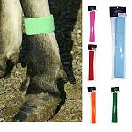 Quick on leg bands for Livestock - washable and reusable. Velcro washable bands for identification of cattle. Pack of 10. Washable. Available in: Neon Green,Neon Orange, Neon Pink, Neon Yellow, Yellow,Red,Blue,Orange, & Green