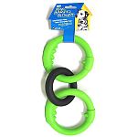 Three solid rubber rings that are teeth chomping fun for dogs of all sizes.