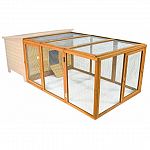 Easy assembly with just a screwdriver. Rustproof galvanized wire and top grade lumber. Full size front door plus lift-open top panels provides easy access to your flock anywhere. Easy to clean. Quality materials and superior craftsmanship.