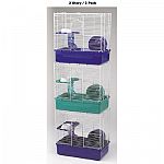The Two Story Home Sweet Home Hamster Cage is perfect for multiple hamsters and mice. Sold in a case of 3 and has a simple assembly that requires no tools! Available in bright, vibrant colors that kids love! Provides your little pet with a safe and comfor