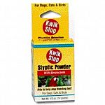 Kwik Stop powder is an aid to stop bleeding caused by clipping nails, docking tails and trimming beaks and minor cuts. Use on dogs, cats and birds. Do not use on deep wounds, body cavities or on burns.