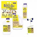 Repels over 20 different problem animals from plants and structures. Apply one pound per 800 sq ft. Organic and biodegradable. Lasts up to 2 months. Protects plants and property. Repels birds, dogs, cats. Chipmunks, squirrels etc..