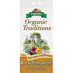 Organic Traditions Rock Phosphate consists of a natural rock mined from phosphorus-rich deposits. The rock is washed free of clay impurities and heated to remove moisture. This pure, mined phosphate rock contains 32% total phosphate.