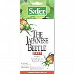 Replacement bait for safer japanese beetle trap, containing a food and sex attractant to lure insects into the . Controlled release system maximizes the life of the attractant. Contains 2 bags. Peel the protective {marked peel } from the saf