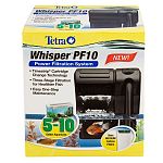 The Whisper PF10 Power Filter is one of the best-selling brands of filters in the US. This filter provides three types of filtration that your aquarium requires: Mechanical, Biological and Chemical filtration. Easy to use and maintain to keep your water c
