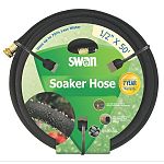 Colorite Swan Premium Soaker Hose saves up to 70% of precious, costly water and is manufactured of 65% recycled rubber; now that's earth friendly! Patented water restrictor controls pressure, preventing soil erosion and puddling