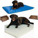 Perfect for anytime of the year, this cooling dog bed by K and H is specifically designed to cool your dog. Ideal for dogs who have thicker coats or for use during warm days. Bed does not use electricity, only water! Bed & Sheets sold separately.
