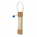 Ware Kitty Door Hanging Toy with Sisal and Pom Pom. The Sisal Door Hanger is easy to hang in any room on any door knob. This durable cat sisal scratcher is useful in the early learning process kittens go through. (5.5 x 1.5 x 19 inches)