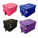 Equestria Sport Blanket Bag is the ideal bag for stowing riding gear in a truck or trailer. Great storage container for horse and saddle blankets, fly sheets and most types of saddle pads during the on and off seasons. Made of durable, brightly-colored ny
