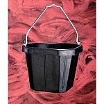 5 gallon corner bucket. Shaped to fit snuggly into corners. Galvanized fittings and bail. Designed to be used with corner bracket 1500.