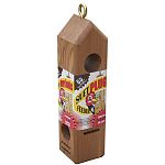 The Wooden Suet Plug Feeder is especially designed to hold C and S suet plugs. Holds up to four suet plugs. Just compress plugs into feeder holes until they fit snugly. Great for feeding a wide variety of birds. Size: 3.50 in. x 3.50 in. x 12.75 in. (LxWx