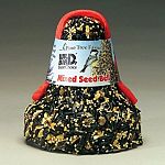 This Mixed Seed Bell by Pine Tree Farms comes in a colorful net to attract various kinds of birds to your backyard. The seed bell is easy to use and is packaged to be hung easily in a tree, shrub or on a post. Made of a variety of high quality seeds.